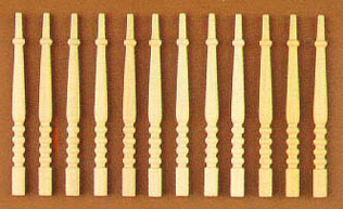 Dollhouse Miniature Balusters, 12/Pk